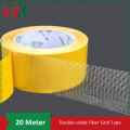 YX Double-sided Fiberglass Grid Sticky Adhesive Fiber Transparent Mesh Tape Strong Waterproof Tape Thick 20 Meter