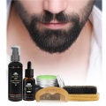 ALIVER Men Moustache Cream Beard Oil Shampoo Kit Set With Moustache Comb Brush Storage Bag For Gentleman New Arrival