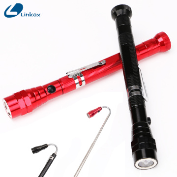 Portable Flexible Flashlight Telescopic 360 Degree 3 LED Outdoor Torch Magnetic Pick Up Tool Lamp Light