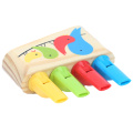 Baby Funny Toys Wooden Rainbow Music Instrument Whistle Toy Birds Whistling Infant Musical Toys Instrument Learning Toy
