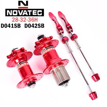 Novatec D041SB D042SB MTB Mountain Bike Hubs Disc Card Brake Bearing Bicycle Hubs 28 32 36 Holes For 8/9/10/11speed Black Red