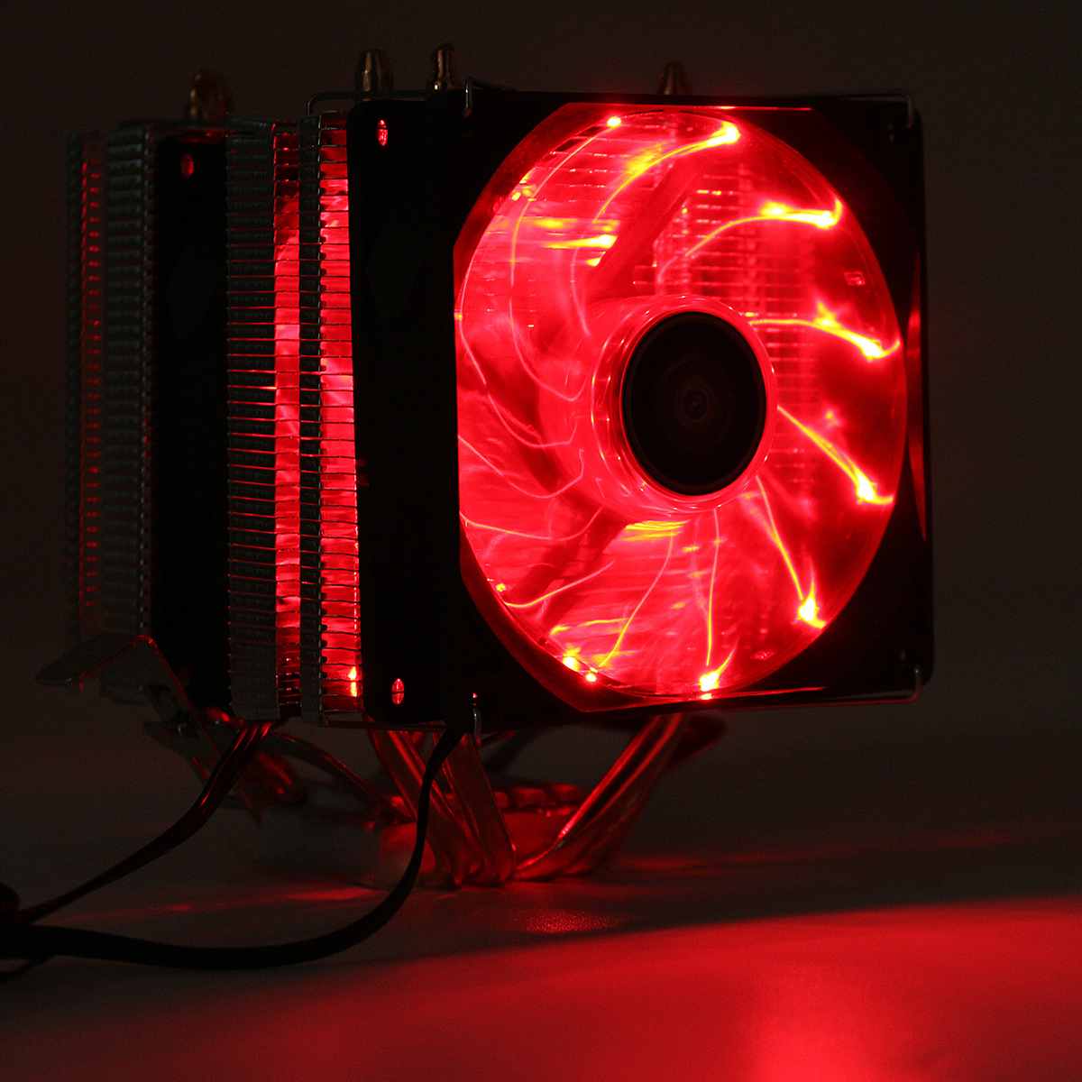 Quiet CPU Cooler Cooling Fan LED Double Heat Pipe Dual Fan Heat Sink Heatsink Radiator For LGA 1155 775 1156 AMD