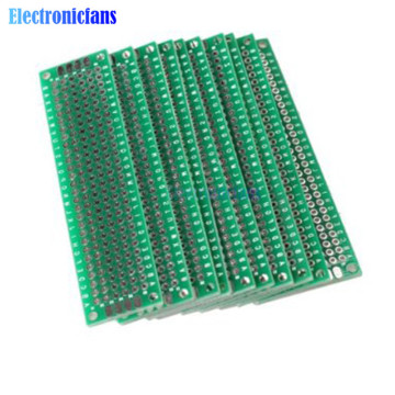 5PCS 2x8 cm 20x80mm FR4 Double Sided Prototype PCB Breadboard Tinned Universal Diy Kit Electronic Board Module Double Sided PCB