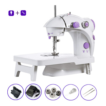 Mini Electrical Sewing Machine Household Portable Sewing Tailor With Lamp Thread Cutter Dual Speed Adjust Desktop Sewing Machine