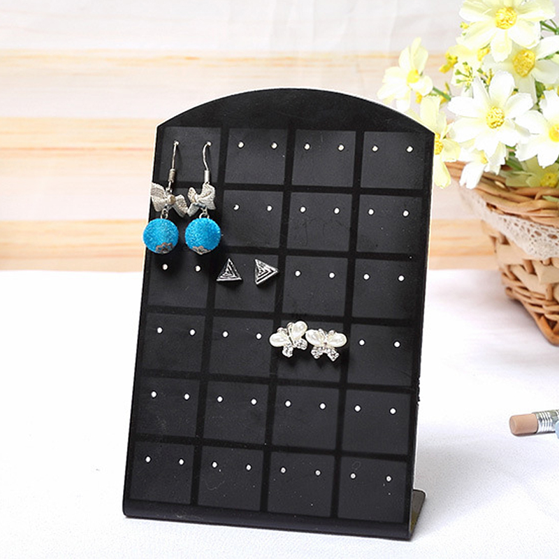 48/72 Pairs Earrings Holder Jewelry Showcase Stand Display Plastic Rack Convenient Charming Women Earrings Organizer Holder
