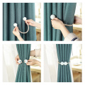1pcs Pearl Magnetic Curtain Clip Curtain Tieback Buckle Clips Hanging Ball Buckle Tie Back Curtain Accessories Home Decor Black
