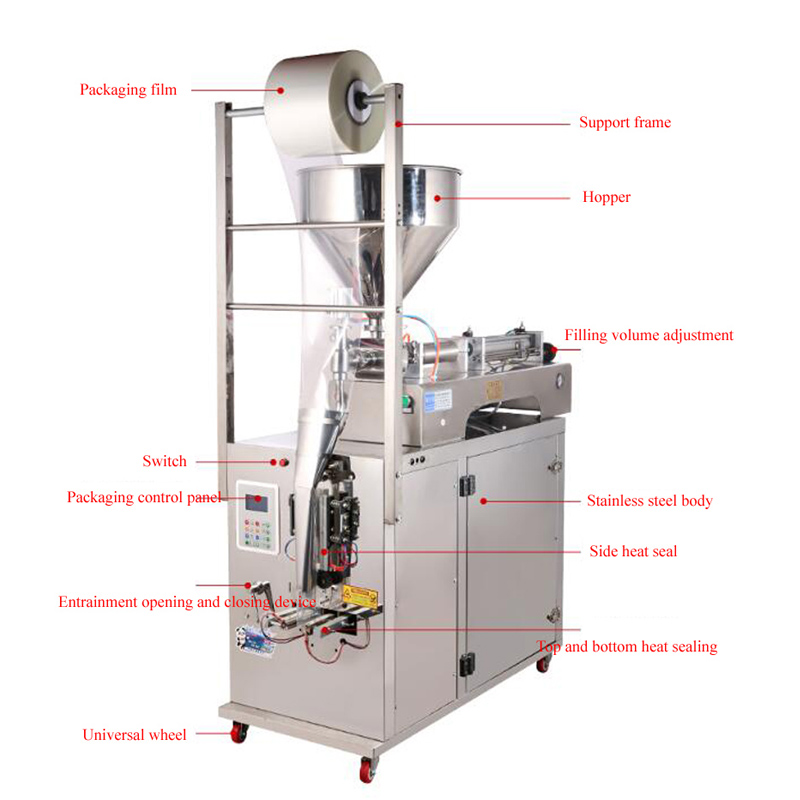 Multi-functional food packaging machine automatic filling packaging machine
