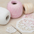 Retail 50g/ball 8# 2ply DIY Colorful Thin Lace Yarn Crochet Yarn 100% Cotton Yarn Hand Knitting Thread Sewing Machine Line