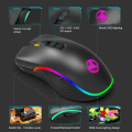 HXSJ T26 Mouse Wireless Mice 2.4GHz Type C Rechargeable Backlit 7 Buttons Portable Mini Gaming Mouse for Mac Laptop PC Computer