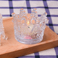 Cute Crystal Glass Candlestick Crown Cigarette Ashtray Candle Holder for Home Car Crystal glass crown ornament H99F