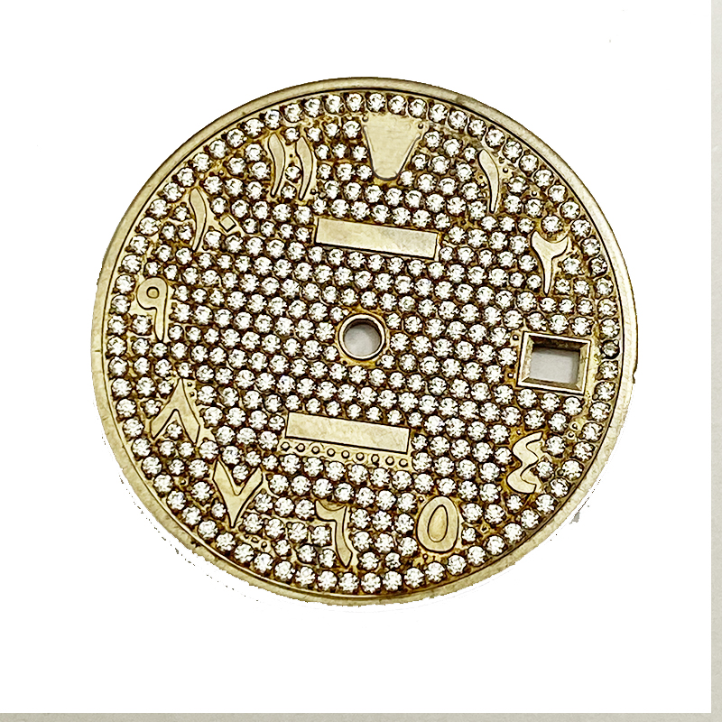 watch dial with diamond 