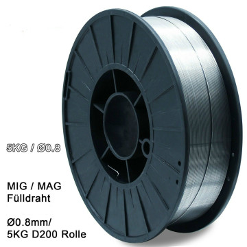 Mig Wire Flux Cored Self-Shielded 0.8mm No Gas Wires 5kg Iron Welding Gas-Less Mig Welder Accessories
