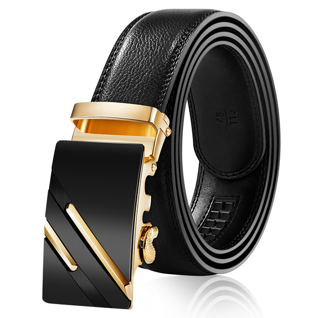 2020 Famous Brand Belt Men Top Quality Genuine Luxury Leather Belts for Men Strap Male Metal Automatic Buckle men belts