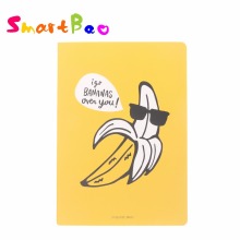 B5 Cute Notebook School Notebook Yellow Banana Cute Fruits Stitching Binding 260*185mm, 40 sheets/ 80 pages