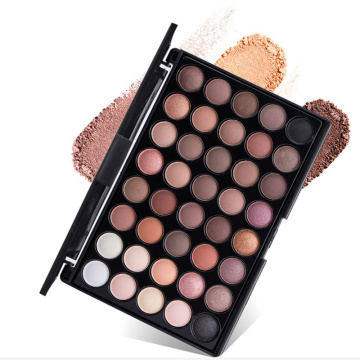 Eye Makeup Nudes Palette 40 Color Matte Eyeshadow glitter powder Eye Shadows Earth brush set stamps pigment