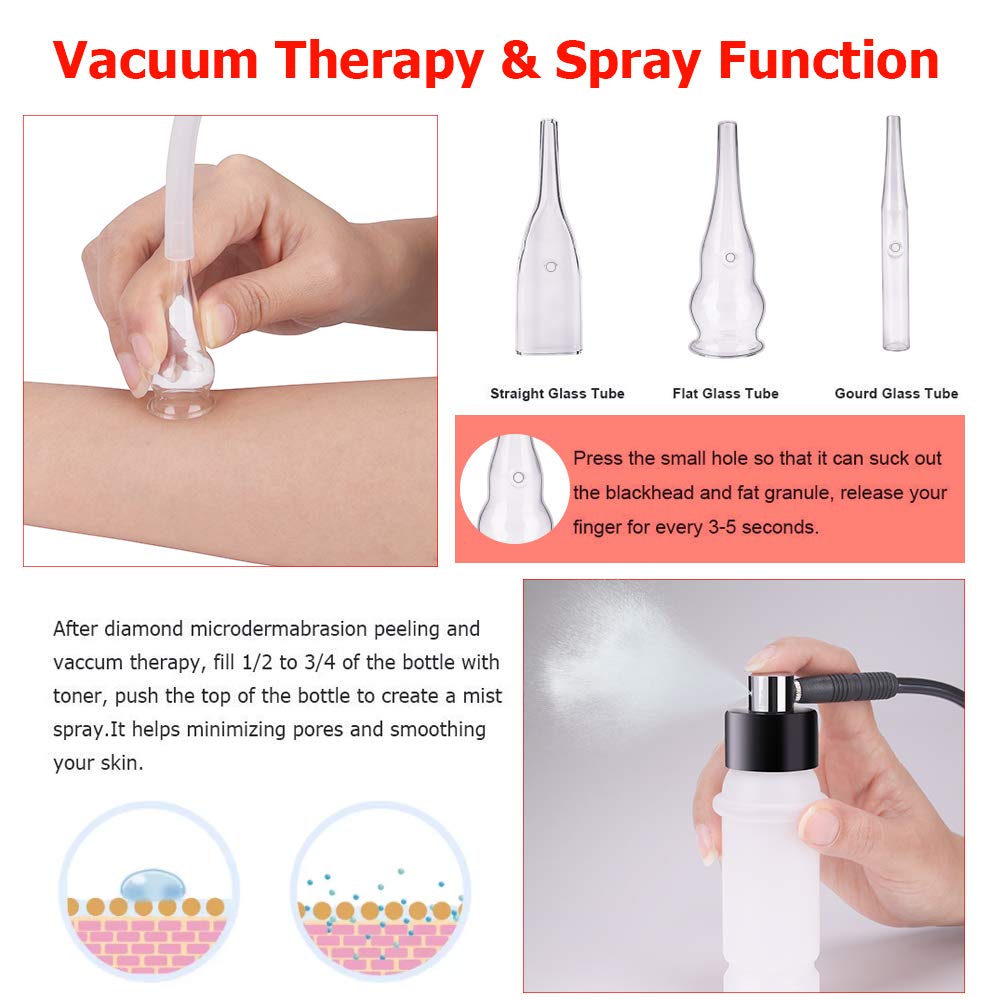 Diamond Microdermabrasion Dermabrasion Facial Peel Facial Peel Vacuum Skin Care Machine Blackhead Vacuum Machine Pore Cleaner