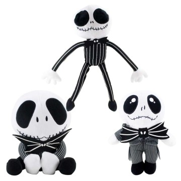 17-34cm 3Styles The Nightmare Before Christmas Jack Plush Toys Pumpkin King Jack Skellington Soft Stuffed Cartoon Dolls