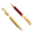 GENKKY Luxury Ballpoint Pen Flow Oil Crystal Foil Metal Pen Cute Stationary Novelty pens for writing School Office Accessories