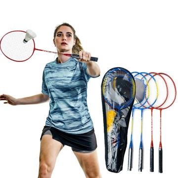 4pcs Professional Badminton Racket Set Badminton Combination Set Aluminum Alloy Ultra-light Badminton Racket Home Entertainment