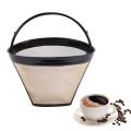 Cone-Style Reusable Coffee Filter Permanent Coffee Maker Machine Filter with Handle Cafe Coffees Tools