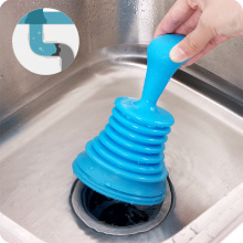 Household Pipe Unblocker Bath Toilet Plunger Kitchen Sink Waste Pipe Cleaner Floor Drain Tool Pipeline Dredge Suction Cup