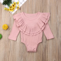 2019 Baby Spring Autumn Clothing Newborn Baby Girl Boys Ribbed Solid Bodysuit Long Sleeve Jumpsuit Playsuit Outfit Clothes 0-24M