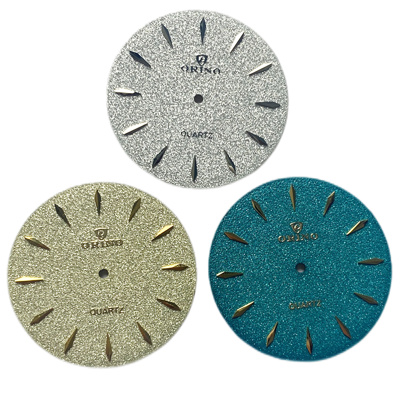 Custom glitter watch dial