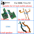 Suitable for 6.4 inch mobile phones For BBK Vivo S1 Usb Flex Motherboard cable Loud speaker On Off Power Volume cable Flex Cable