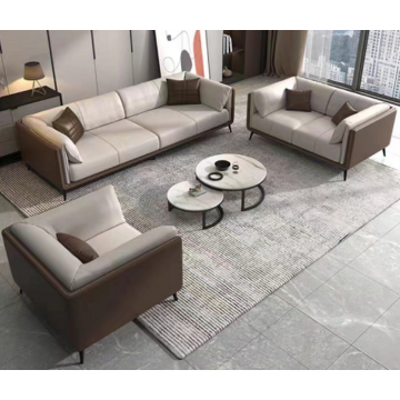 3+1+1 Faux Leather Casual Sofa Set