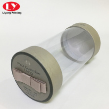 PVC Plastic Tube Round Box With Paper Lid