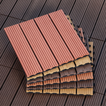 1Pcs 30mm * 300mm Interlocking floor tile ecological plastic wood flooring anti-corrosion for bathroom patio garden DIY