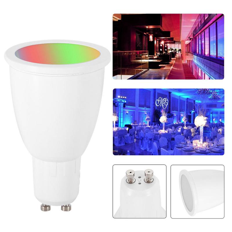 Smart LED Light Bulb 6W GU10/GU5.3/E27/E14 RGBW WiFi Led Dimmable Lamp Cup Compatible with Alexa Google Home APP Remote Control
