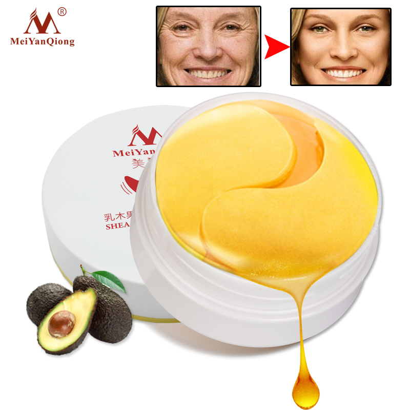 Shea Butter Moisturizing Firming Gold Collagen Eye Mask Face Care Sleep Mask Eye Patches Anti Dark Circles Skin Care Whitening