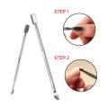 Stainless Steel Metal Nail Cuticle Spatula Gel Polishing Makeup Remover Manicure Cuticle Push Spoon Fine-Tune Nail Care