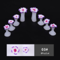 8Pcs Soft Silicone Toe Separator Nail Tools Flower Modeling Pearl Heart Nail Art DIY Foot Finger Divider Form Manicure Pedicure