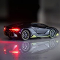 LP770 1:32 Car Alloy Sports Car Model Diecast Sound Light Super Racing Lifting Tail Car Wheels Toys For Children Christmas gift