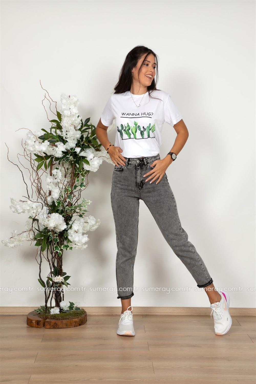 Henza Gray Women Trousers