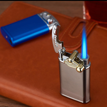 Rocker Arm Straight Into The Blue Fmale Lighter Personality Creative Electronic Windproof Lighter Colorful Inflatable Encendedor