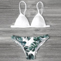 New Hot Sale Sexy Push-up Bikini Set Women Swimwear Bikini Set Print Leaves Push-Up Padded Bathing Swimsuit Beachwear Hot Sale