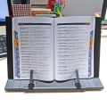 Book Stand Frame Desk Reading Holder with 7 Tilt Adjustable Grooves Bookends Recipe Shelf Folding Holder Organizer