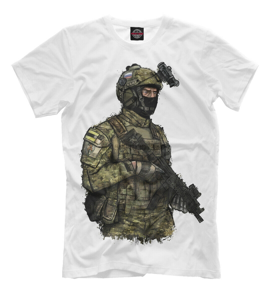 Fighter FSB Federal Security Service of Russia NEW t-shirt Russia Army 473376