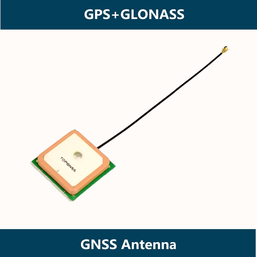 for IOT M2M GNSS GPS antenna 28dB High Gain ceramic patch internal GPS GLONAS antenna 1575.42MHZ 28*28*7.2mm IPX connector
