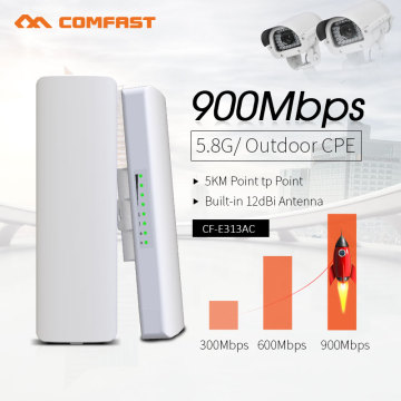 COMFAST 3-5KM Long Range 900Mbps Wireless Outdoor CPE High Power Wireless Bridge 5.8G WIFI Signal Booster Amplifier CF-E313AC