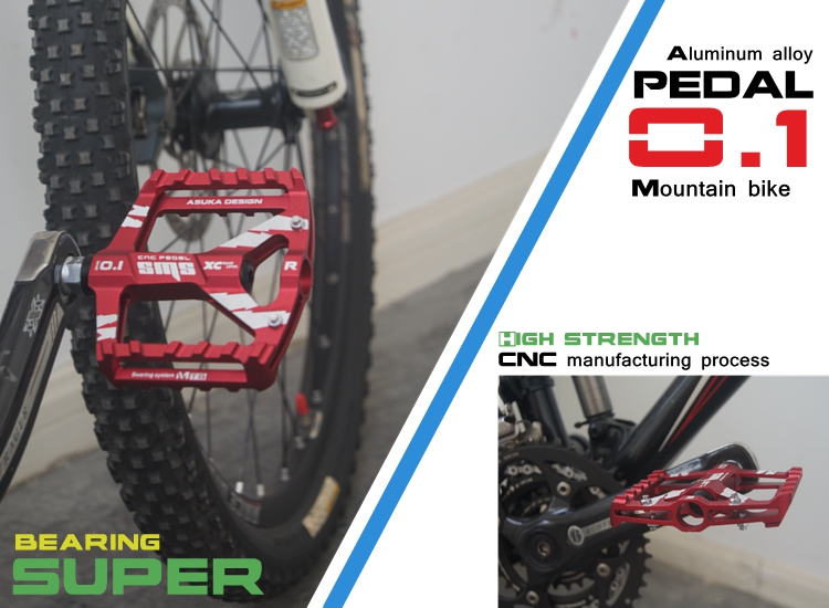 1Pair Aviation Aluminum Alloy Road Bike Pedals Ultralight MTB BMX DU Bearing Bicycle Pedal Bike Parts