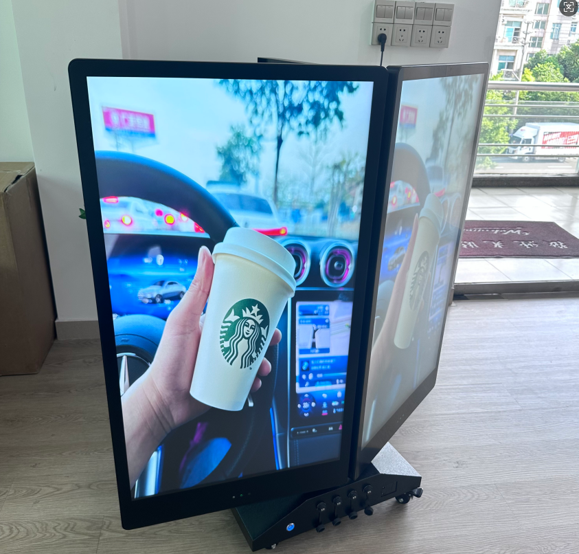 Intelligent fan-cooling system for outdoor high brightness LCD display