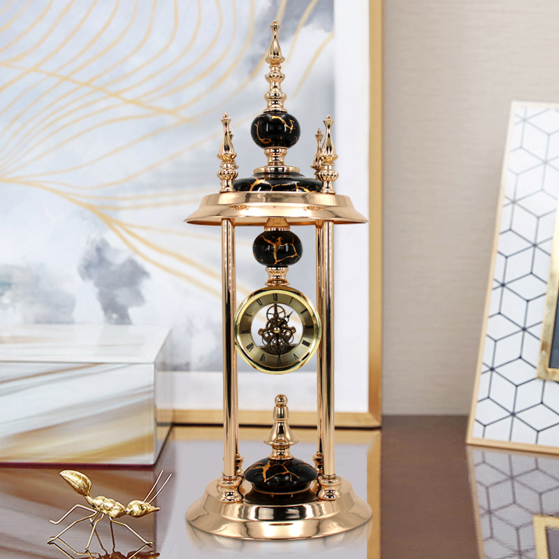 2020New Style Light Luxury American-Style Clock High-End Living Room Decoration Nordic Furniture Display Clock Floor Clock
