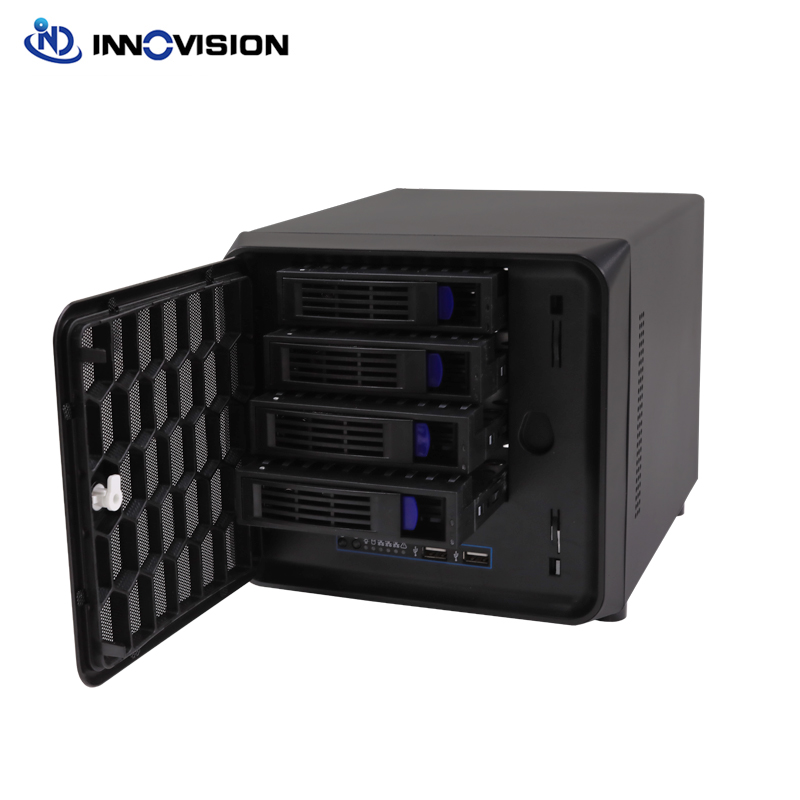 2021 New 4 Bays disk NAS case support mini ITX motherboard for home network storage