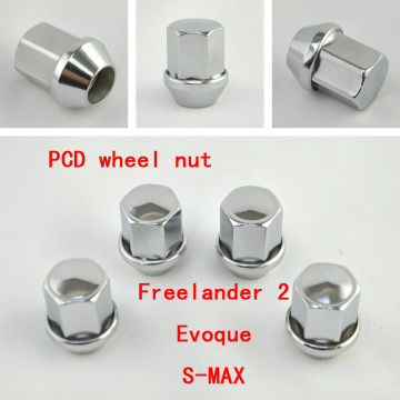 4Pcs M14x1.5 High Quality PCD Wheel Nut for wheel of Freelander 2 EVOQUE S-MAX replacement parts in aftermarket