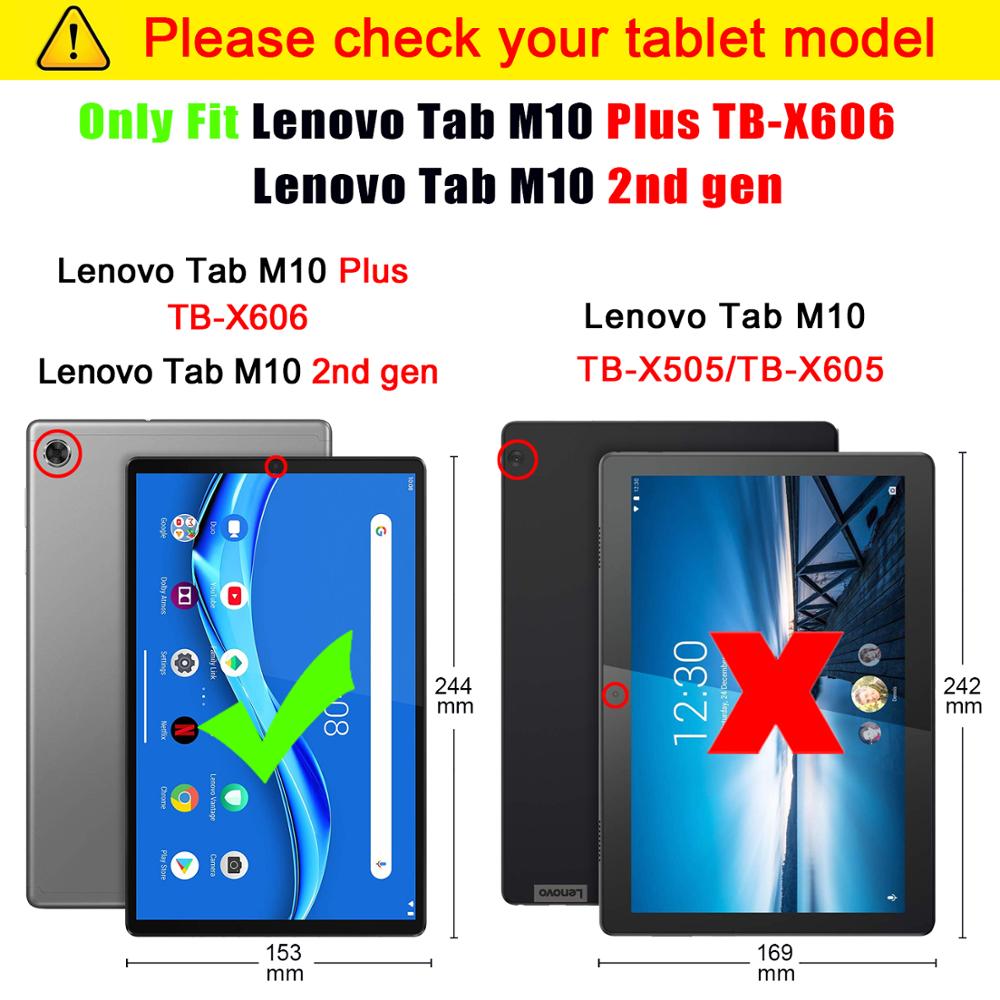 Magnetic Case For Lenovo Tab M10 Plus FHD TB-X606F TB-X605F TB-X505F tablet Cover case
