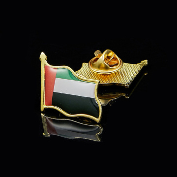United Arab Emirates Flag Pin Brooch Metal Lapel Pin Brooch Badge Jewelry/Bag Accessories